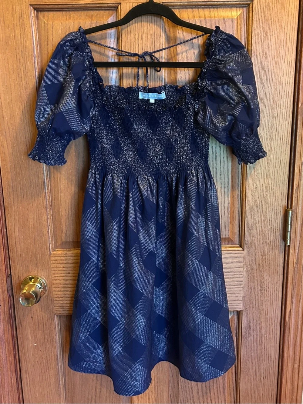 Hill House | Dresses | Hill House Home Nap Dress Size S Excellent Condition  Silver And Blue Sparkle | Poshmark